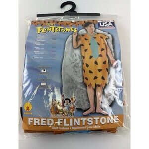 Rubies Fred Flintstone Costume Tunic Tie One Size Adult